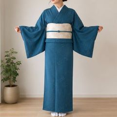 訪問着総絞りフルセット5点サイズS〜M 流水文 上田善 総絞り売り切り