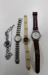 【中古品】 Simple Timeシンプルタイム  & Marco Valentinoマルコバレンチノ & Courregesクレージュ 他腕時計4点セット シルバー ゴールド ステンレス 時計 現状品のサムネイル