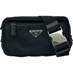 プラダ PRADA トライアングルロゴボディバッグ ブラック ナイロン メンズ ボディバッグのサムネイル