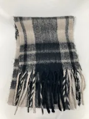 r.p.s アールピーエス マフラー F ベージュ チェック柄 フリンジ レディースのサムネイル