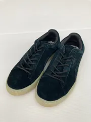 PUMA プーマ スニーカー 23.5cm ブラック スエード 無地 ブランドロゴ 紐 ローカット レディース