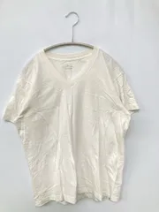 BODY WILD Tシャツ/カットソー M ホワイト 無地 ミドル丈 半袖 Vネック メンズのサムネイル