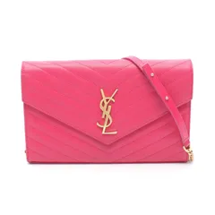 サンローランパリ SAINT LAURENT PARIS ショルダーバッグ カサンドラ クラシック 377828 ピンク レザー カサンドラ エンベロープ チェーンウォレット レディース Used Bのサムネイル
