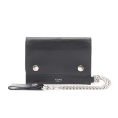 セリーヌ CELINE 札入れ バイカー チェーンウォレット 10C633BLX.38SI ブラック レザー バイカー チェーンウォレット メンズ Used Bのサムネイル