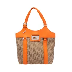 ディオール Dior トートバッグ ストリートシック トロッター ベージュ/オレンジ キャンバス レザー ストリートシック トロッター トートバッグ レディースのサムネイル