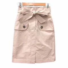 プロポーション ボディドレッシング PROPORTION BODY DRESSING 台形スカート ひざ丈 ウエストマーク 2 M ベージュ /YKのサムネイル