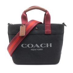 美品 コーチ 2way ミニトートバッグ トート20 カラーブロック デカロゴ
