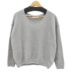 evam eva mohair silk v neck pullover モヘアシルクVネックプルオーバー E243K034 グレー系 モヘア サイズM 66144のサムネイル