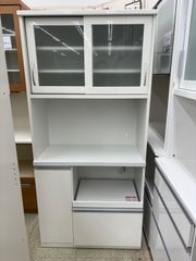 大阪府無料配送】 食器棚 幅90cm R-404 - メルカリ