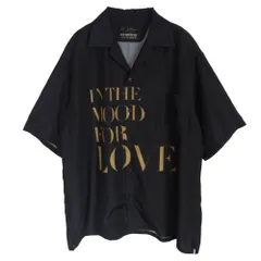 Adam et Rope' アダムエロペ 花様年華 25周年 × 10Culture for ADAM ET ROPE' IN THE MOOD FOR LOVE Half Sleeve Shirt 半袖 オープンカラー シャツ ブラック系 L【中古】のサムネイル