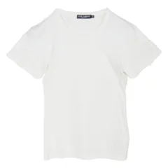 DOLCE&GABBANA ドルチェアンドガッバーナ レース クルーネック カットソー 半袖 Tシャツ ホワイト系 36【中古】のサムネイル
