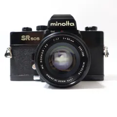 MINOLTA SR505 MC ROKKOR-PF F1.7 50mm 空シャッター確認のみ 現状品 フィルムカメラ 一眼レフ マニュアルカメラのサムネイル