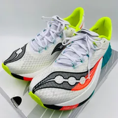【美品】ランニングシューズ saucony ENDORPHIN PRO 4 エンドルフィンプロ4 ホワイト系 メッシュ メンズ 27.5cm【MY0613】のサムネイル