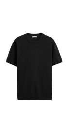 新品未使用 ZARA】テクスチャージャガードTシャツ BLACK - メルカリ