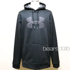 【アンダーアーマー】パーカー メンズ XL 2XL 新品タグ付き 黒 UNDER ARMOUR 刺繍ロゴ ビッグワッペン 長袖 アメリカ購入