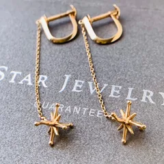 k10 スタージュエリー クロッシングスター イヤリング イエローゴールド Starrjewelry CrossingStar YGのサムネイル
