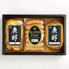 夏限定 鹿野高原牧場 ハム　焼豚・ボロニアソーセージ 各250g、荒挽きウインナー200gのサムネイル