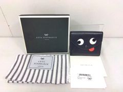 ANNA HINDMARCH 三つ折り財布 ネイビー ウォレット アイズ - メルカリ