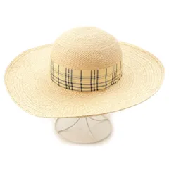 エルメス ストロー ハット 麦わら帽子 ソルド品 ベージュ イエロー 57【中古】のサムネイル