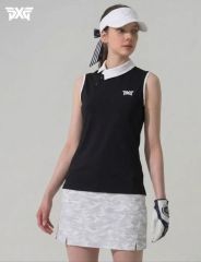 美品 PXG ゴルフウェア ワンピース レディース L ブラック スカルロゴ
