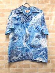【中古】 IOLANI イオラニ ヴィンテージアロハシャツ ブルー L 111442753のサムネイル