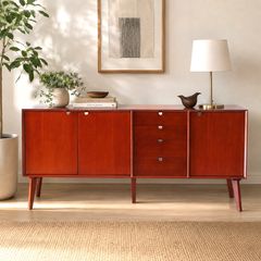 K 新品 160cm リビングボード キャビネット 北欧 ホテル仕様 収納