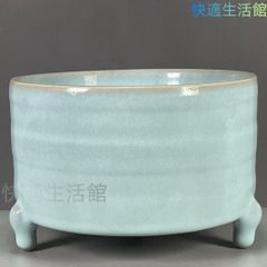 古美術 中国北宋 青磁奩形三足香炉 汝官窯 初蔵出し - メルカリ