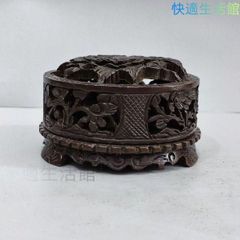 中国　書道具　古竹　花彫　筆筒　M　R4936 中国 書道具 古竹 花彫 筆筒 M R4936 - メルカリ