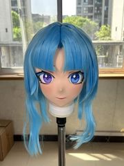 キグルミマスク 中野梓 風 けいおん! 風 黒髪ツインテール ブラウン