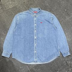 Supreme スモールボックスロゴ デニムシャツ - メルカリ