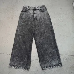 24SS MAISON SPECIAL メゾンスペシャル 11oz Chemical Over-Dye Denim Wide Pants ワイド デニム パンツ 11241461221 黒灰 1 3691Q★4のサムネイル