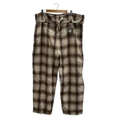 SEVEN BY SEVEN (セブンバイセブン) レーヨンチェックワイドパンツ 800-3140044 レッド Mのサムネイル