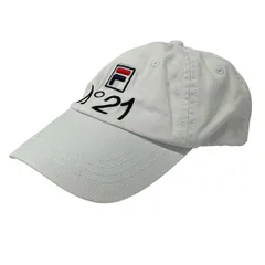 N゜21(ヌメロ ヴェントゥーノ) キャップ 56cm〜58cm - 白 FILAコラボ コットンのサムネイル