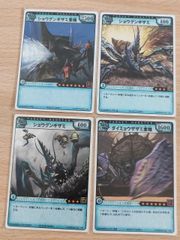 aca610 몬한 TCG 몬스터 헌터 트레이딩 카드 게임 카드 정리 TARGET MONSTER 쇼군기자미 아종 쇼군기자미 다이묘자자미 아종 4장 02-25/77 04-14/77