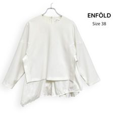 エンフォルド 変形 ロング シャツ カットソー モックネック ブラウス 