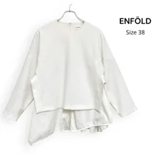 ENFOLD エンフォルド ダブルクロス BOXレイヤード プルオーバー アシンメトリー Size38のサムネイル