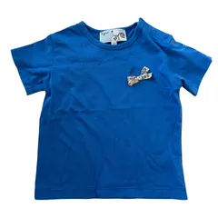  agnès b.  アニエスベー 半袖Tシャツ ブルー リボン ベビー キッズ 18mois【C477】のサムネイル