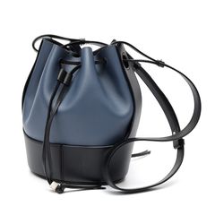 ロエベ / LOEWE　バルーンバッグ スモール / ショルダーバッグ　A686C31X01 / 326.75AC31　レザー　ブルー/ブラック 【中古】