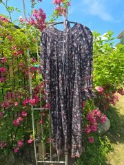 Adini パープル系 ロングワンピース ヴィンテージ インド クルタ
