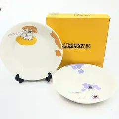 【未使用】ムーミン＆パパママ パスタカレー2枚セット(皿) 「ムーミン」のサムネイル