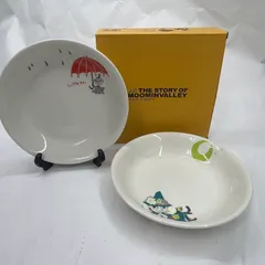 【未使用】スナフキン＆リトルミイ パスタカレー2枚セット(皿) 「ムーミン」のサムネイル