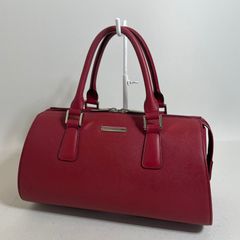 未使用✨バーバリー ハンドバッグ サフィアーノレザー レッド BURBERRY ハンドバッグ レッド サフィアーノレザー - メルカリ