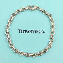 【美品】Tiffany オールドティファニー ドーナツチェーンブレスレット シルバー925 ヴィンテージ 10.9g イタリア製のサムネイル