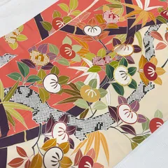 振袖　成人式　正絹　刺繍　橘のサムネイル