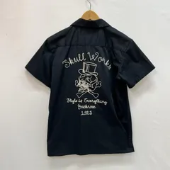スカルワークス チェーン刺繍 ワークシャツ メンズ 4 ISItems【USED】【古着】【中古】50161358のサムネイル