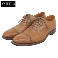 SCOTCH GRAIN　スコッチグレイン　内羽根 パンチドキャップトゥ シューズ メンズ ブラウン 25 1/2 F746　25.5のサムネイル