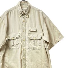 90s L.L.Bean サファリ フィッシング オールド 半袖シャツ - メルカリ