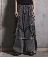 DimMoire ホワイト カーゴパンツ スタッズ ハートポケット Lサイズ