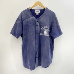 BOWWOW バウワウ BILL THE GOAT BASEBALL SHIRTS  半袖 シャツ M ネイビーのサムネイル
