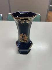 LIMOGES CASTEL リモージュ　花瓶　フラワーベース　22Kのサムネイル